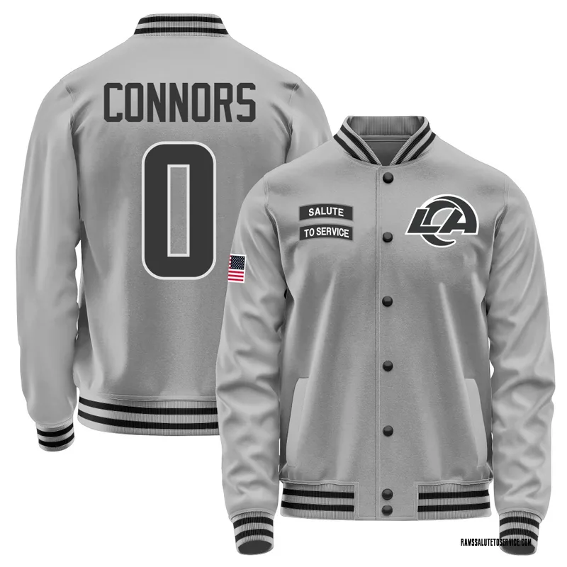 Men's Dean Connors Los Angeles Rams Gray Salute to Service Performance Jacket