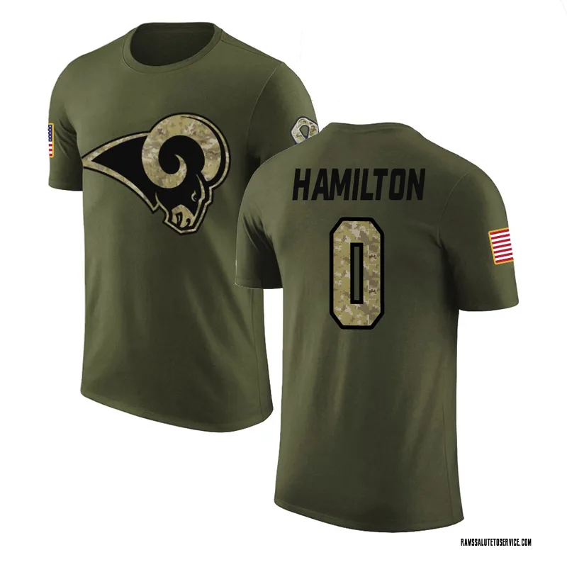 Youth Al'zillion Hamilton Los Angeles Rams Legend Olive Salute to Service T-Shirt